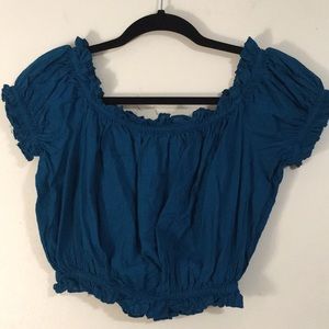 🦋 Turquoise Crop Top (One size) 🦋